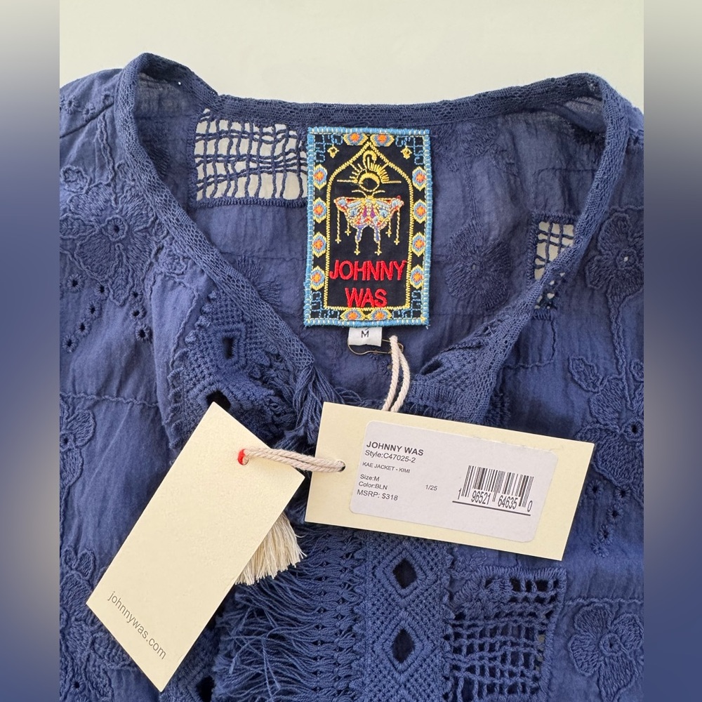 Johnny Was Kae Jacket - 100% Cotton - Size M - Picture 5 of 9